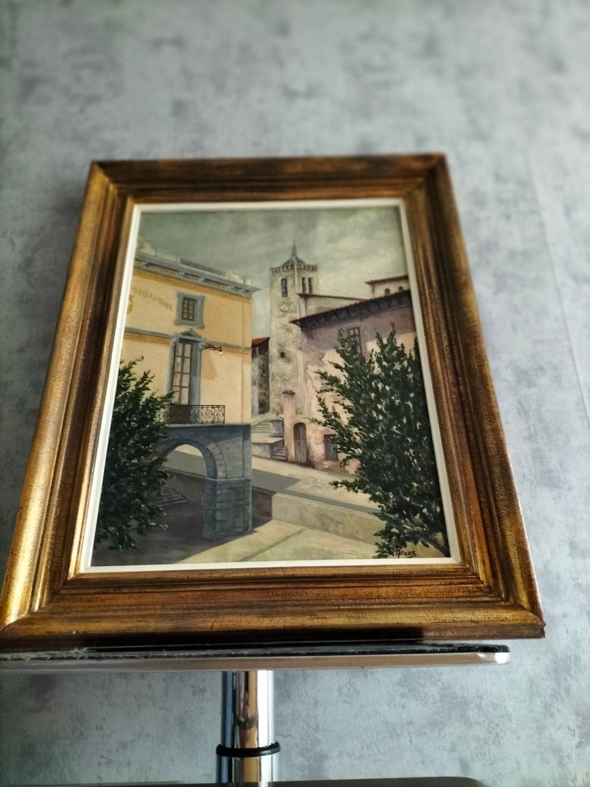 Schilderij, Antiek en Kunst, Ophalen of Verzenden, Rechthoekig, Minder dan 50 cm
