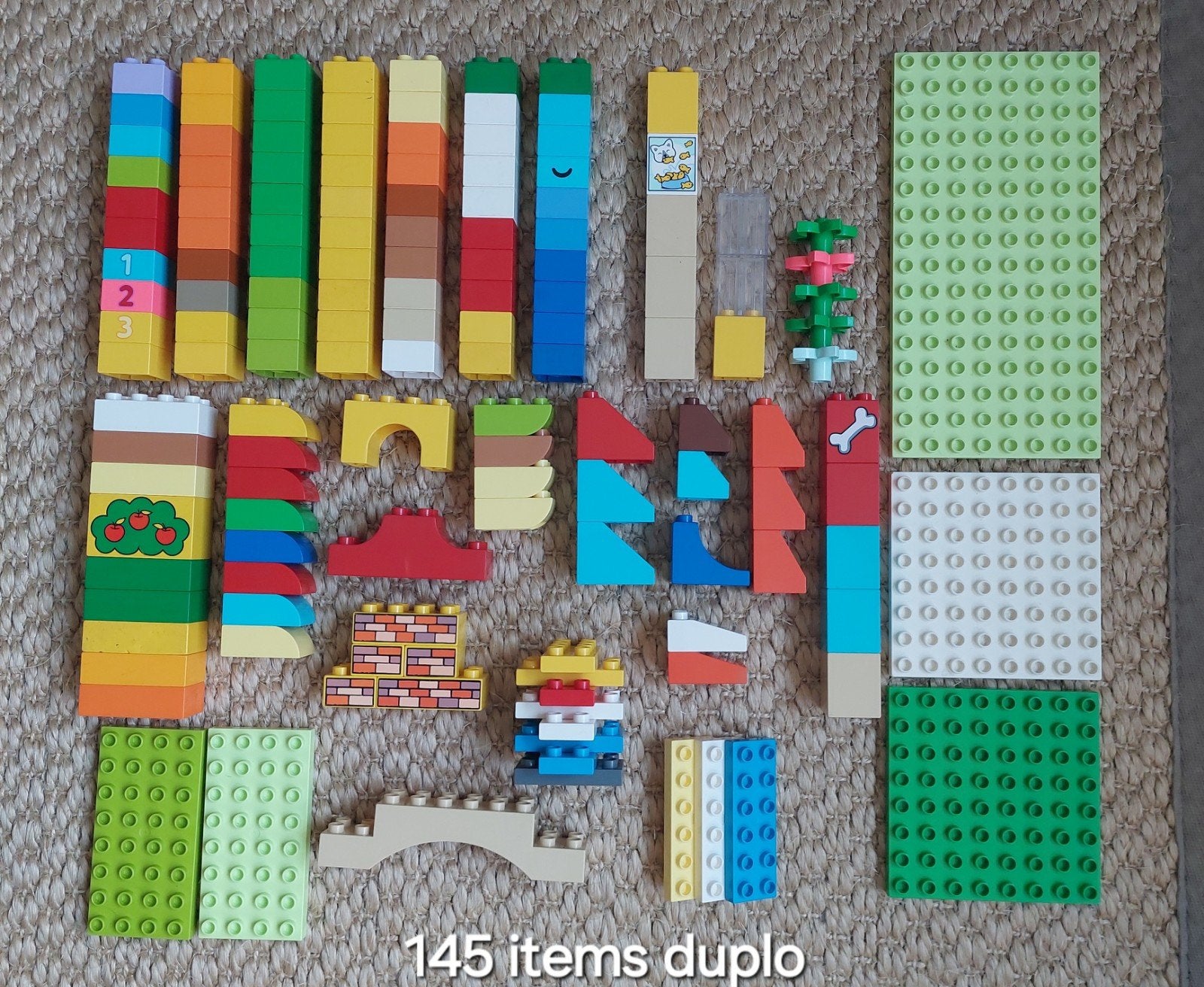 145 items duplo, Ophalen of Verzenden, Gebruikt, Losse stenen, Duplo
