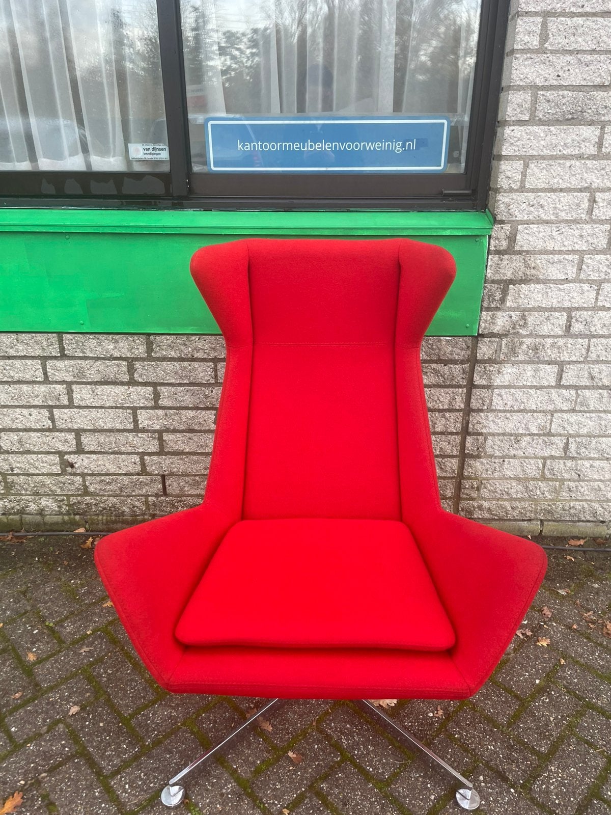 Parri Free Lounge Chair, Ophalen, Zo goed als nieuw, Rood, Eén