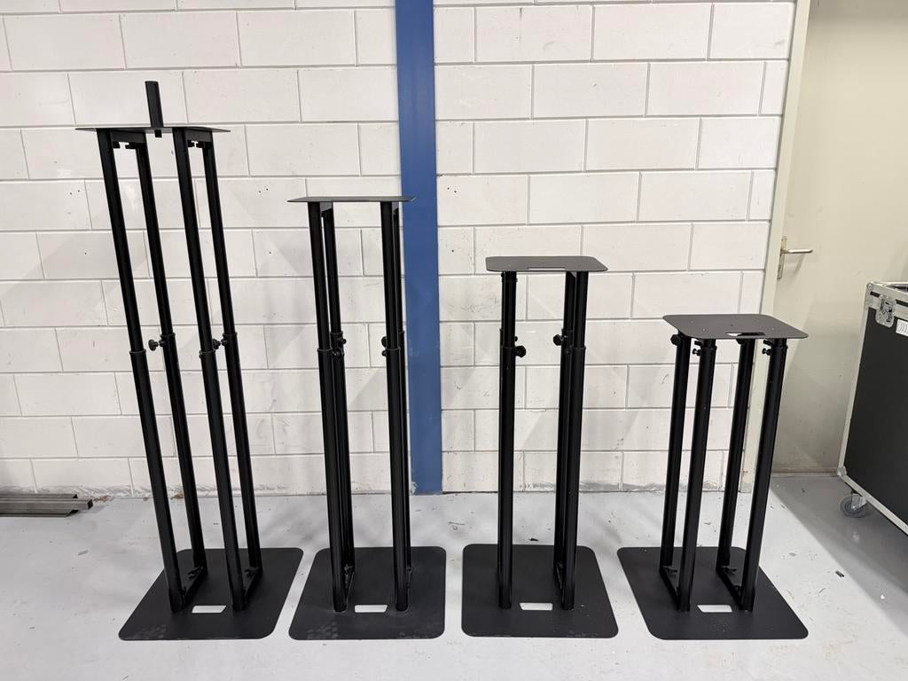 4x Verstelbare totem voor DJ Booth 100cm-150cm movinghead, Ophalen of Verzenden, Zo goed als nieuw, Overige merken