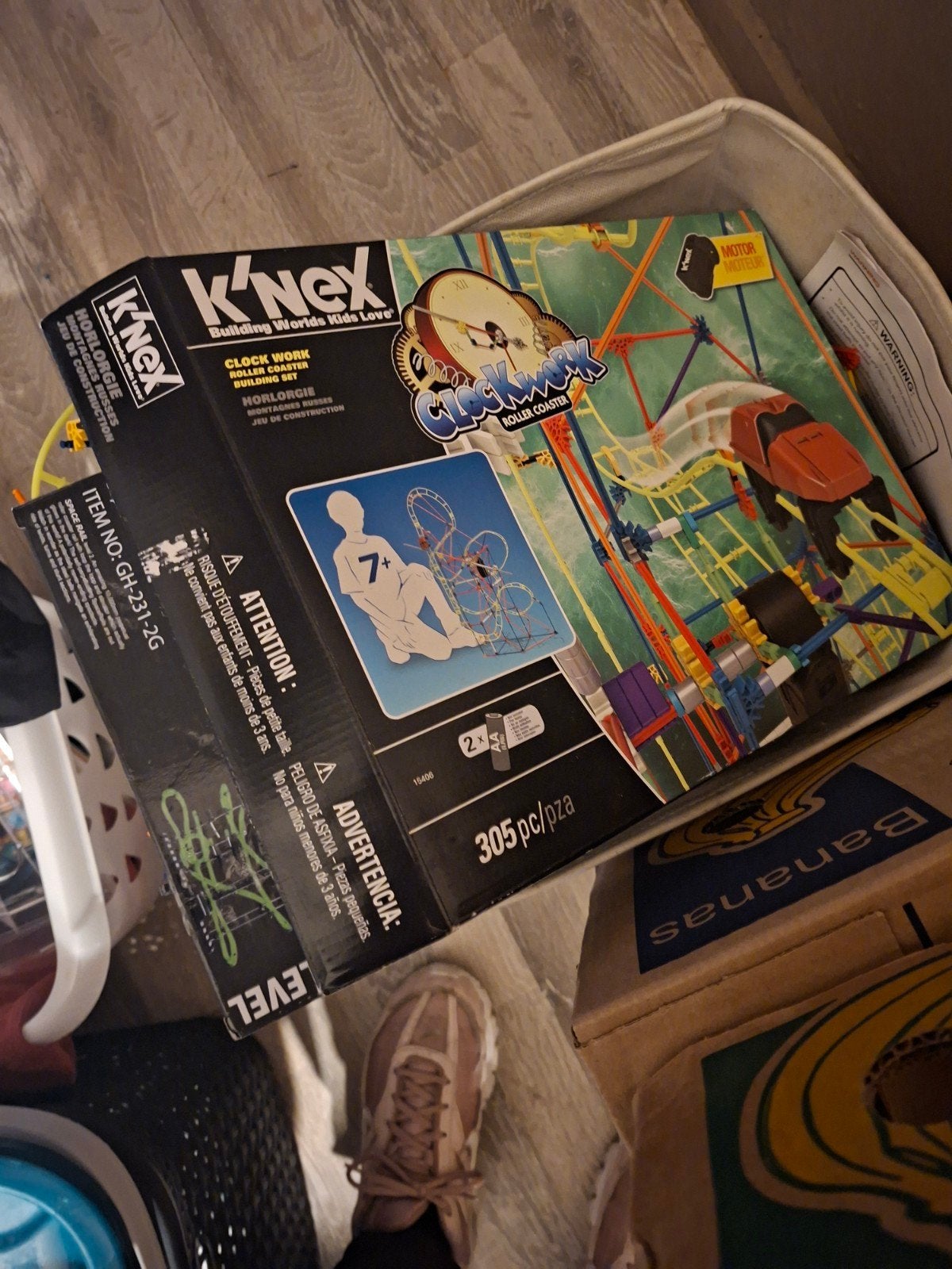K'NEX Clock Work Roller Coaster Bouwset - 305 onderdelen, Ophalen of Verzenden, Zo goed als nieuw, K'nex