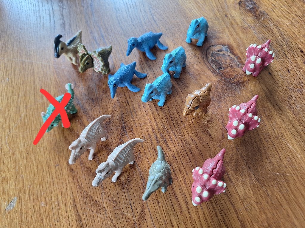 Dinosaurus natoons collectie kinder surprise, Verzamelen, Verrassingseieren, Ophalen of Verzenden, Nieuw, Hardplasticfiguren