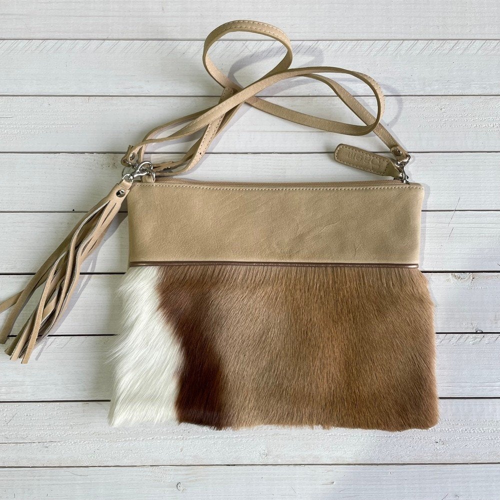 Tas Gemma springbok natural 29x23cm #G-TL-BE-20 | Lederstore, Sieraden, Tassen en Uiterlijk, Beige, Nieuw, Handtas, Grotestraat 32, 5836 AG, Sambeek, The Netherlands