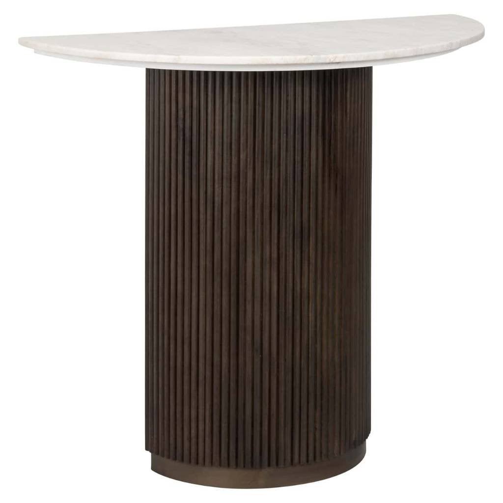 Richmond Interiors console / wandtafel Mayfield met marmer, Ophalen, 50 tot 100 cm, Rond, Nieuw