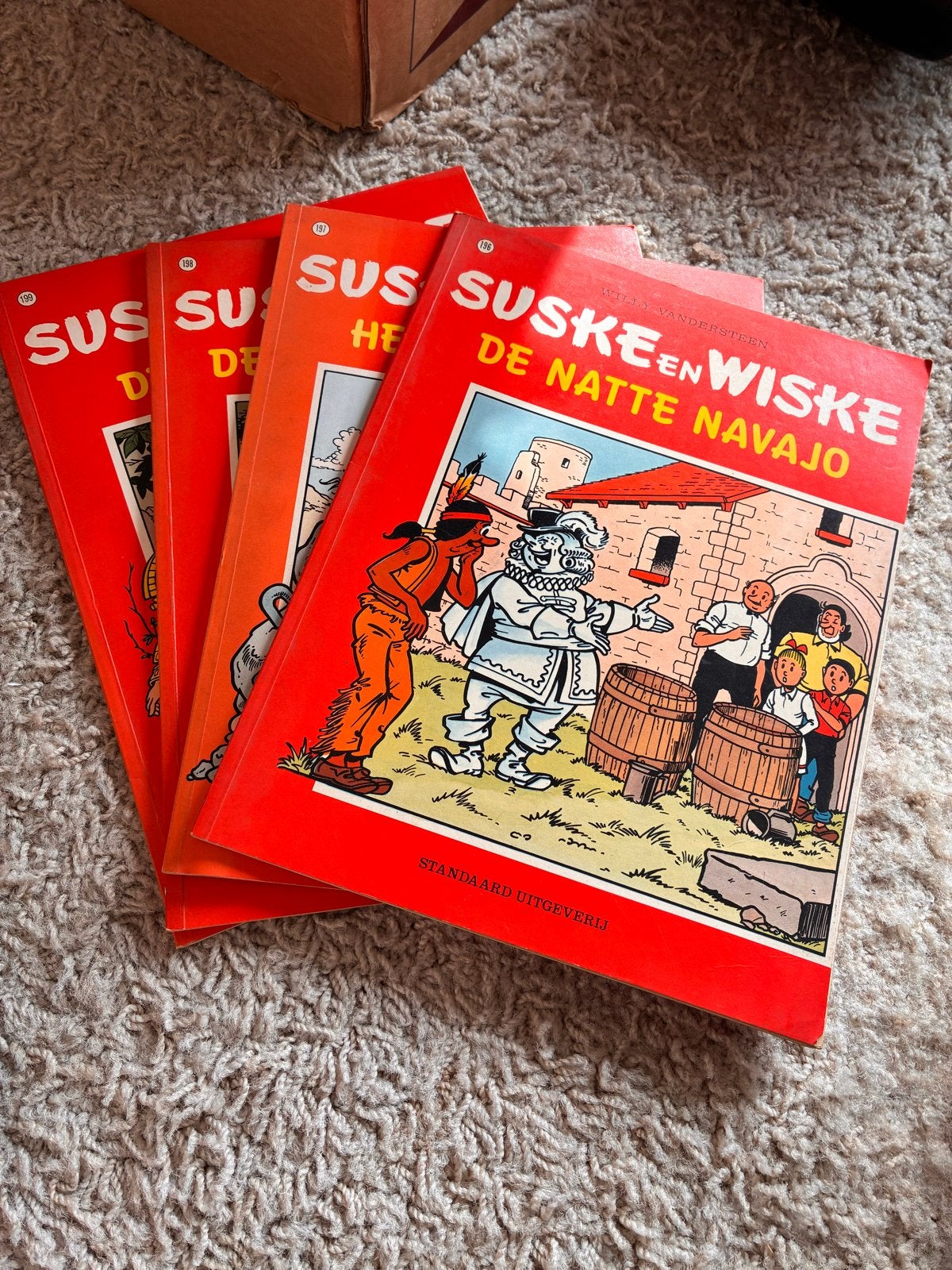 Suske en Wiske Eerste Druk vier titels, Eén stripboek, Ophalen of Verzenden, Gelezen