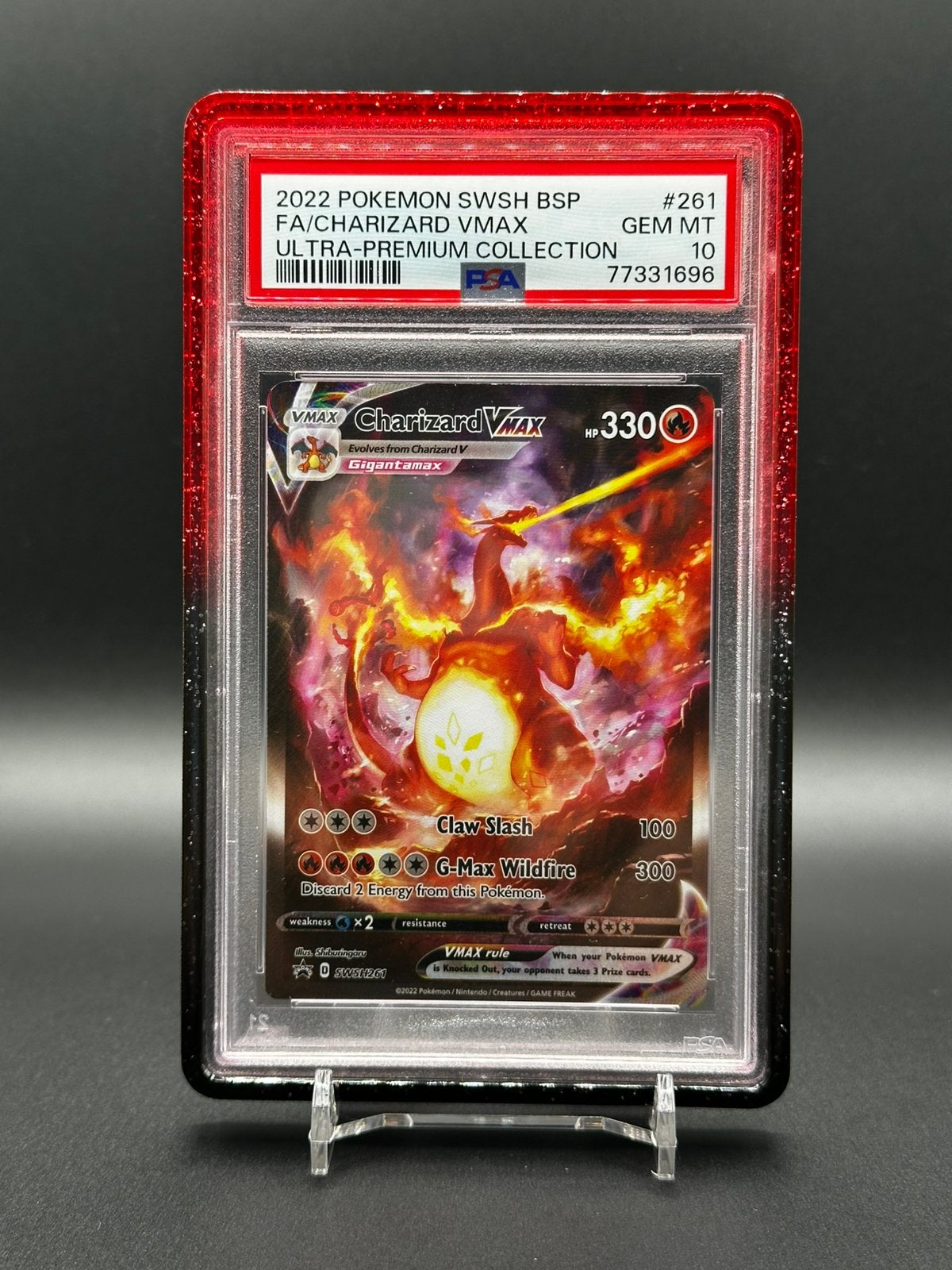 Charizard VMAX SWSH26/ PSA 10, Hobby en Vrije tijd, Ophalen of Verzenden, Nieuw, Losse kaart
