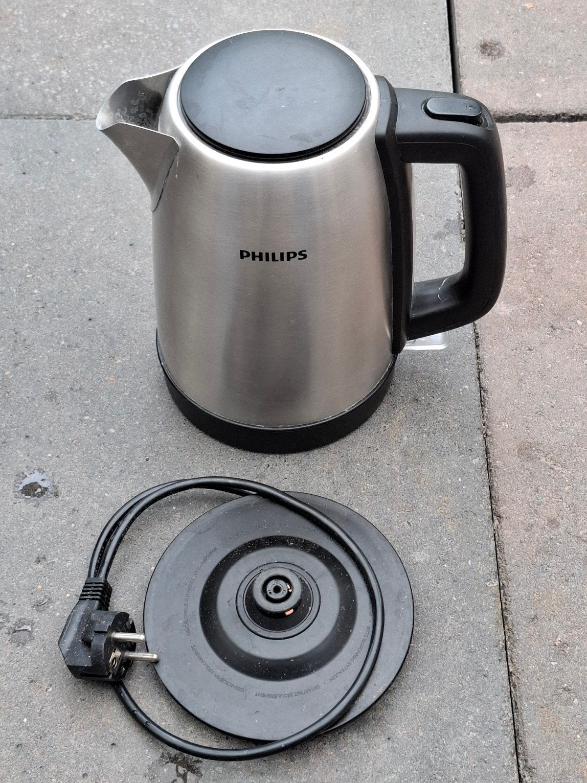 Philips Waterkoker RVS - Gebruikt, Witgoed en Apparatuur, Waterkokers, 1 tot 2 liter, Ophalen, Gebruikt, Rvs