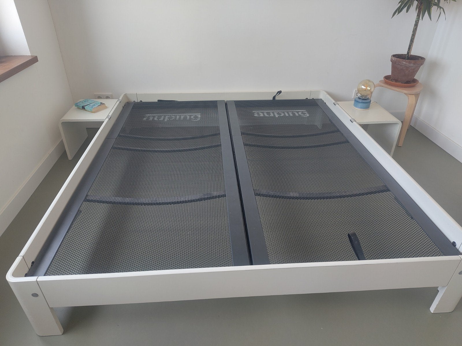 Auping auronde 180x 200 wit, Wit, Tweepersoons, Ophalen of Verzenden, 180 cm