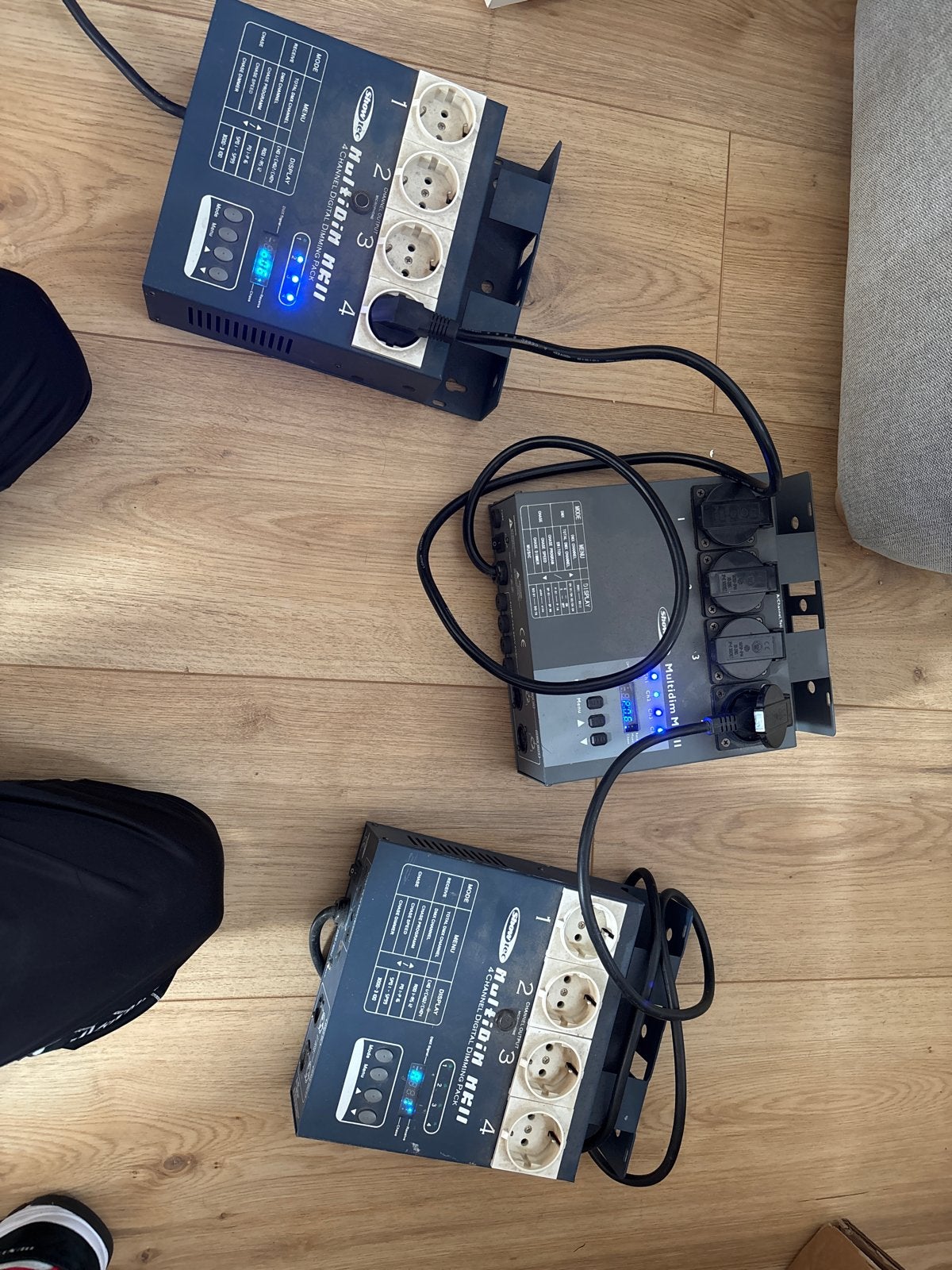 Showtec Multidim II & III DMX Dimmer Pack (3 stuks), Ophalen, Gebruikt