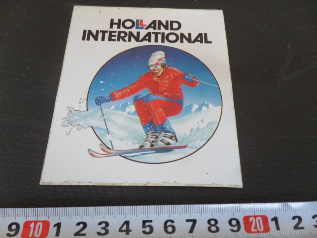 sticker Holland International  Ski, Ophalen of Verzenden, Zo goed als nieuw