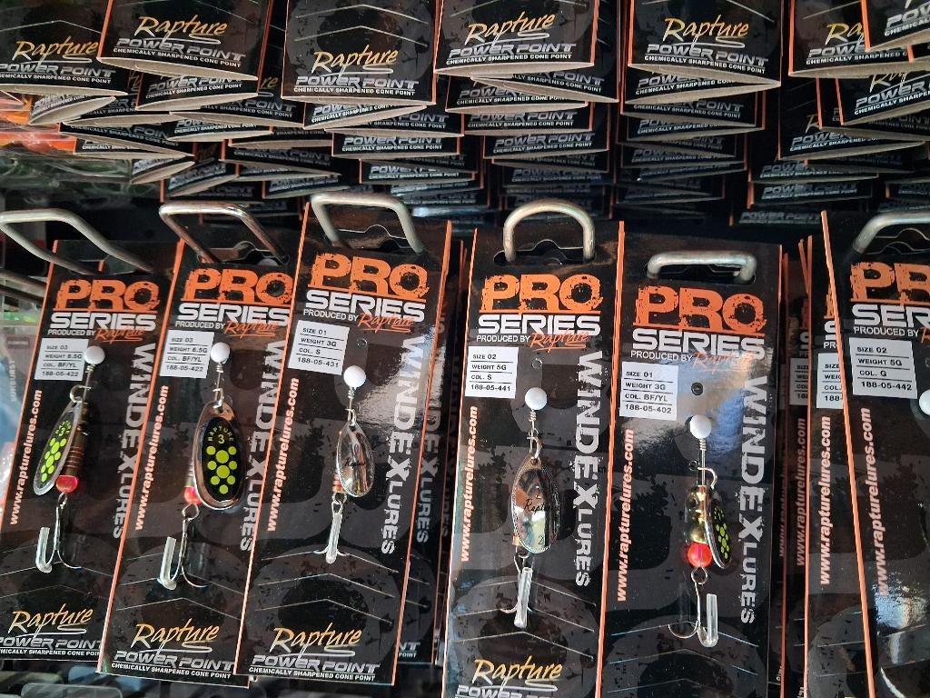 Partijtje Spinners (Rapture) Pro series...diverse maten, Info@hengelsportleon.nl, Endepoelstraat, Rapture, Nieuw
