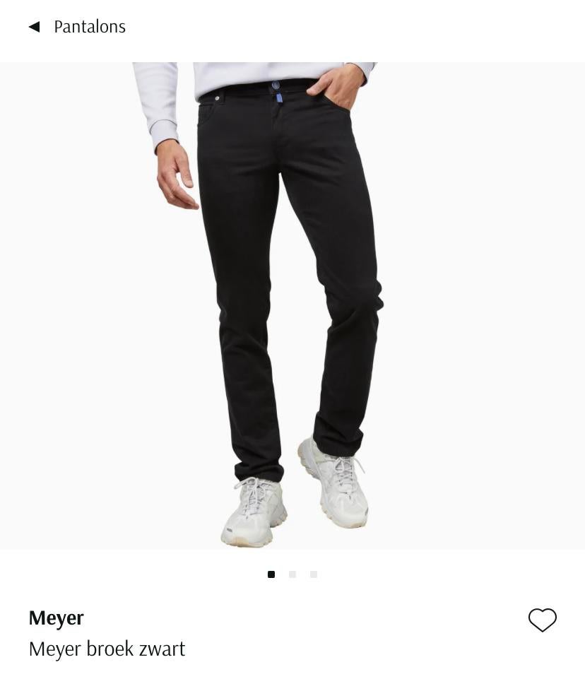 Meyer & Meyer zwarte broek mt 46 - nieuw, Ophalen of Verzenden, Zo goed als nieuw, Maat 46 (S) of kleiner, Zwart
