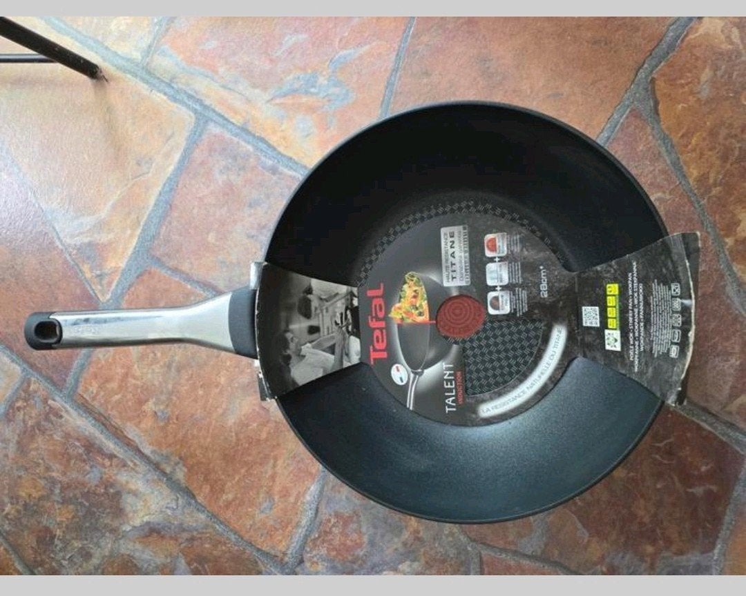 Tefal Wokpan 28cm - Talent Titane Antiaanbaklaag, Ophalen of Verzenden