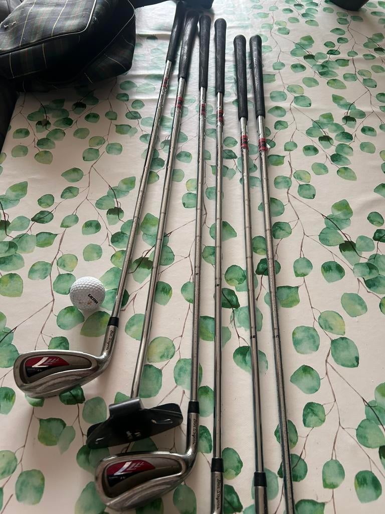 Golfclubs en tas, Ophalen, Gebruikt