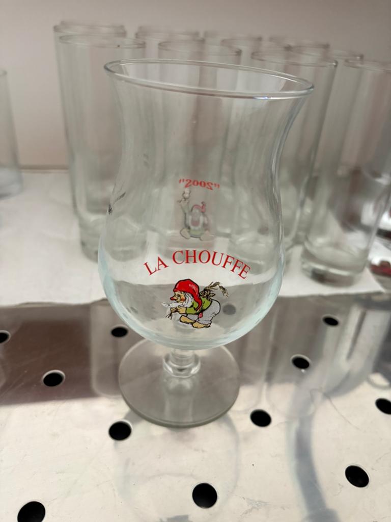 La Chouffe glas, Verzamelen, Biermerken, Ophalen of Verzenden, Gebruikt, Glas of Glazen, Overige merken
