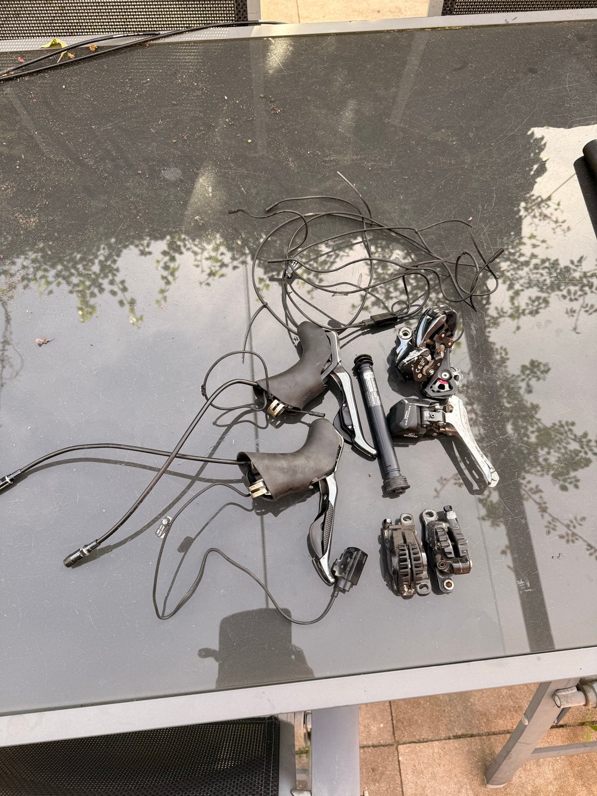 Shimano Ultegra Di2 R6870 Groepset - Gebruikt, Fietsen en Brommers, Gebruikt, Ophalen of Verzenden, Derailleur of Ketting, Aluminium