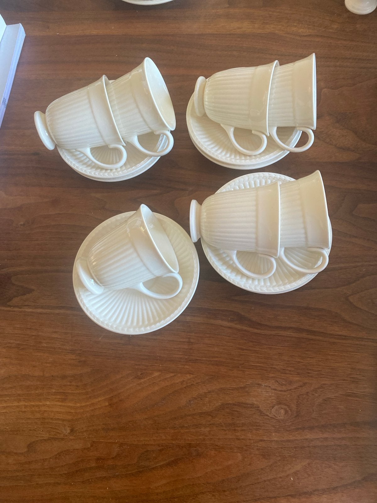 Wedgwood Edme Kop en Schotel -  7 stuks, Huis en Inrichting, Keuken | Servies, Klassiek, Ophalen of Verzenden, Zo goed als nieuw
