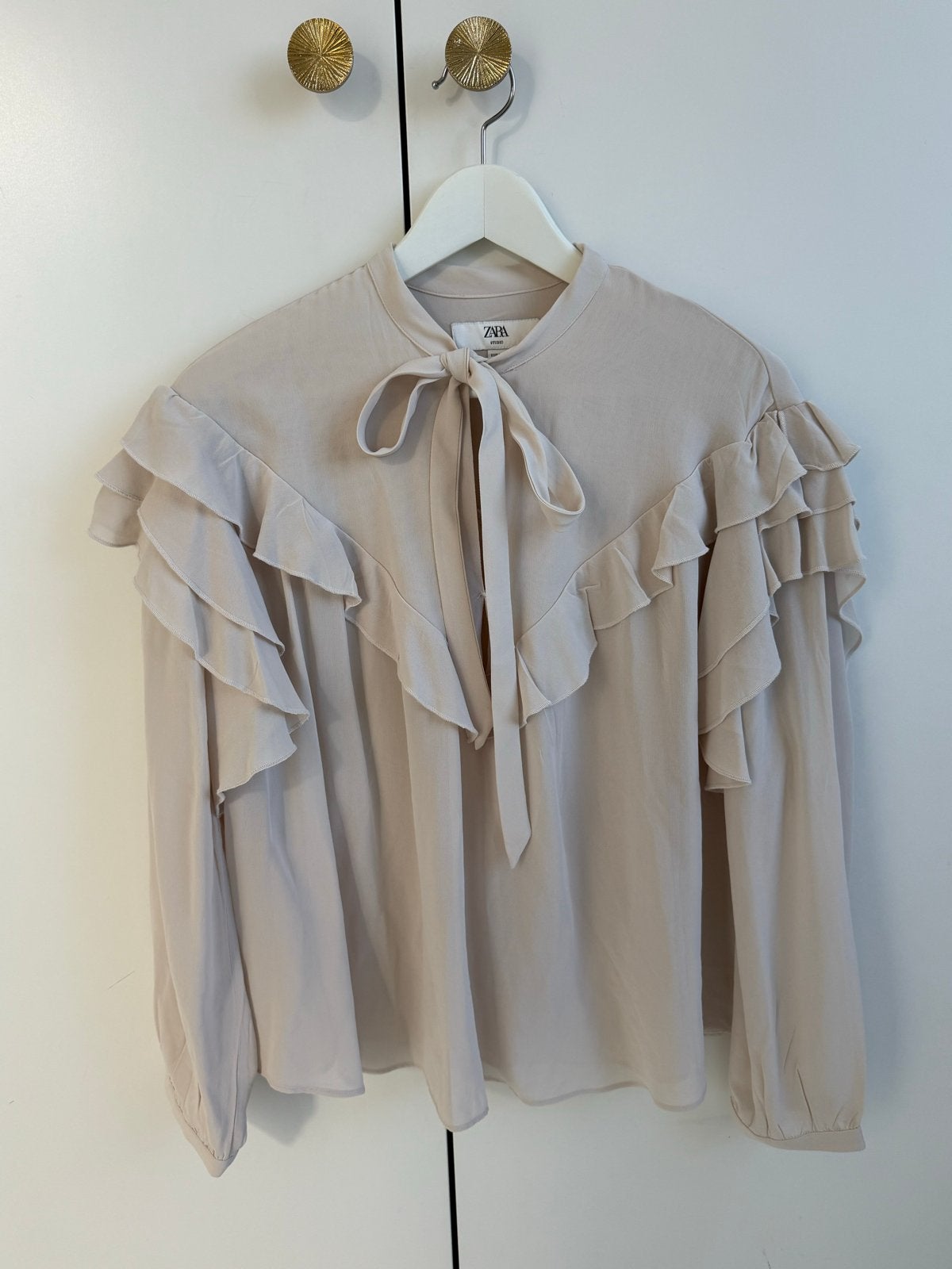 Zara Studio Limited Edition Blouse Maat S Nieuw, Ophalen of Verzenden, Nieuw, Maat 36 (S), Beige