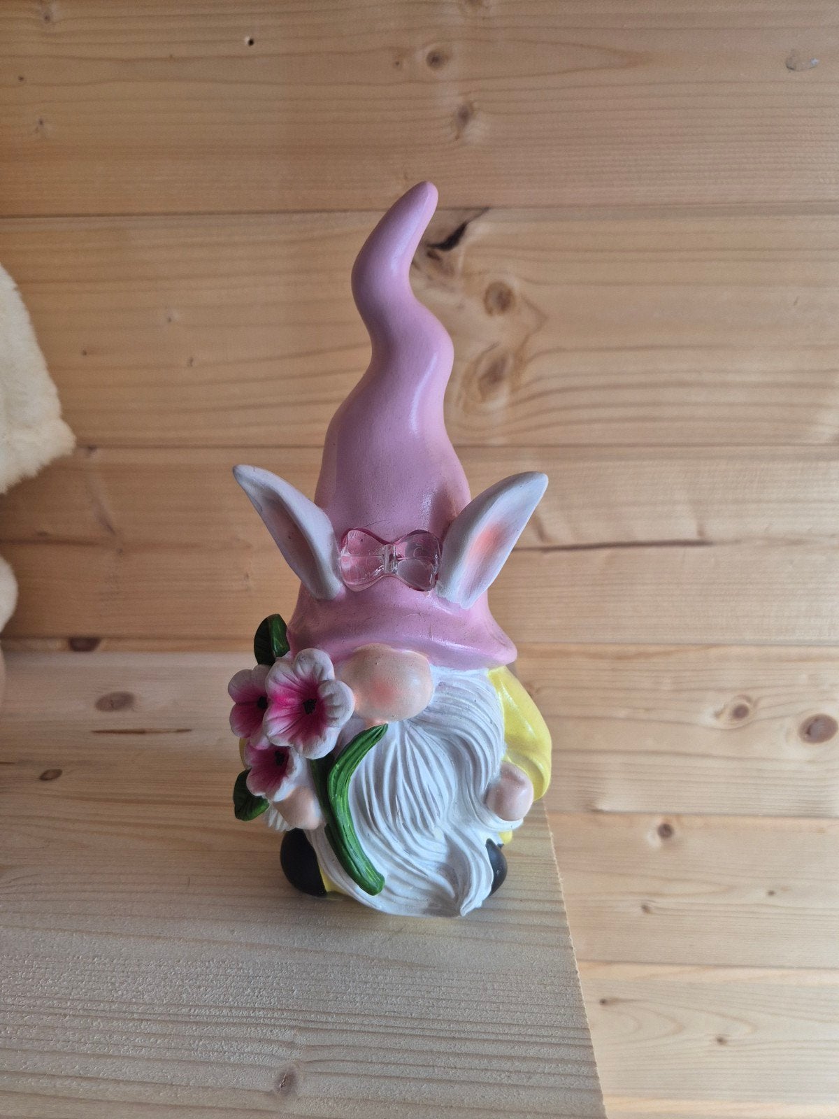 Leuke Paas Kabouter met Roze Hoed en Bloemen, Meerkleurig, Overige stijlen, Nieuw, Ophalen of Verzenden
