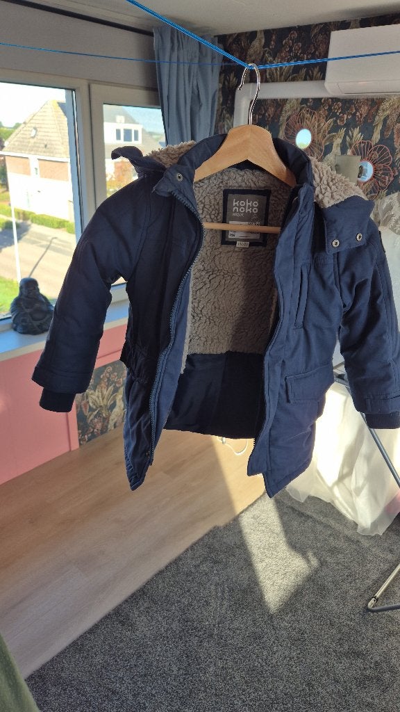 Kinder winterjas, Kinderen en Baby's, Ophalen, Zo goed als nieuw, Maat 104