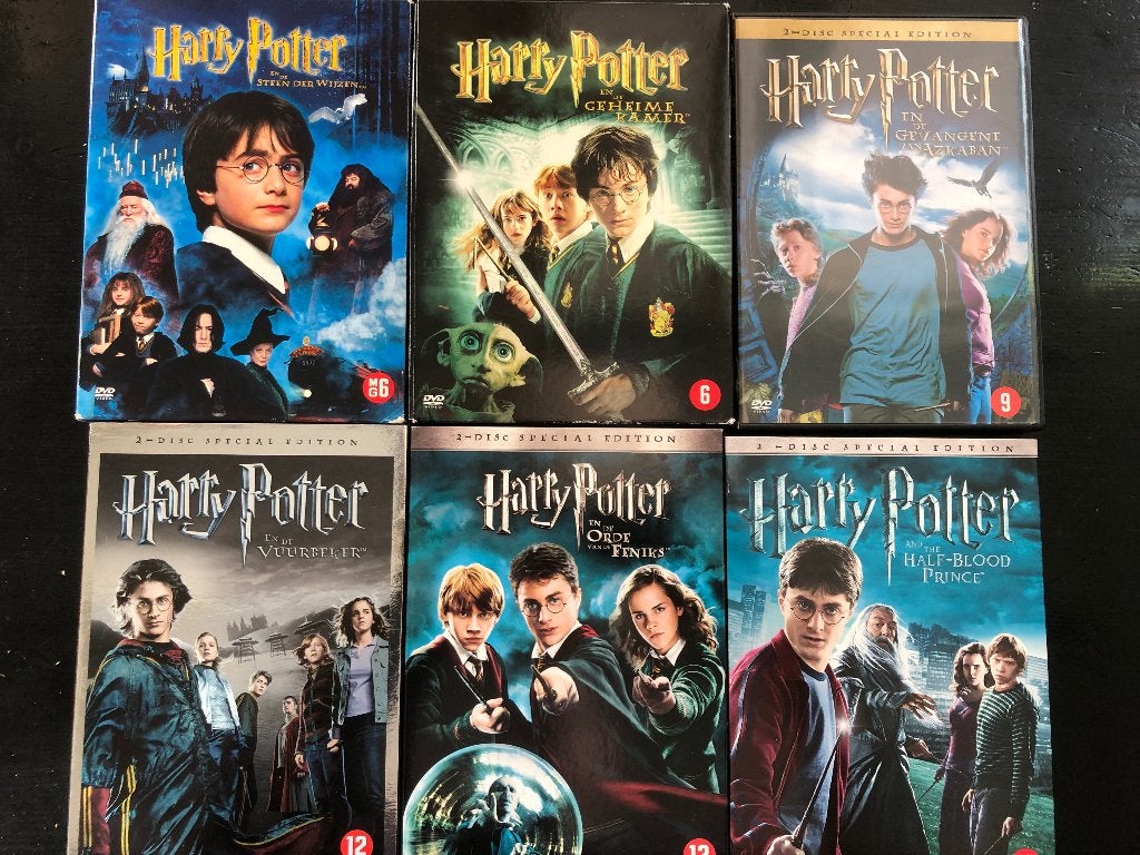 Set van 6 dvd’s Harry Potter, Vanaf 12 jaar, Ophalen of Verzenden, Zo goed als nieuw, Fantasy