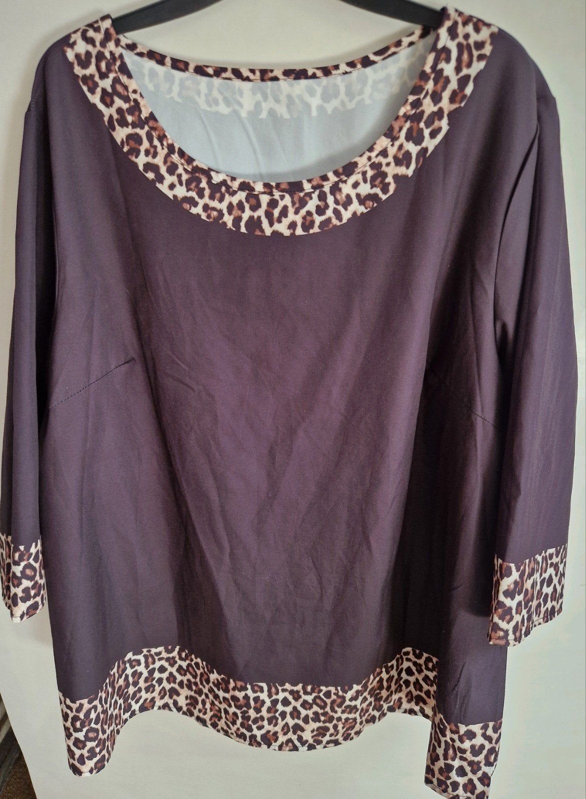 Leuke blouse met tijgerprint, maat 1XL 46-48, Ophalen of Verzenden, Gedragen, Maat 46/48 (XL) of groter, Zwart