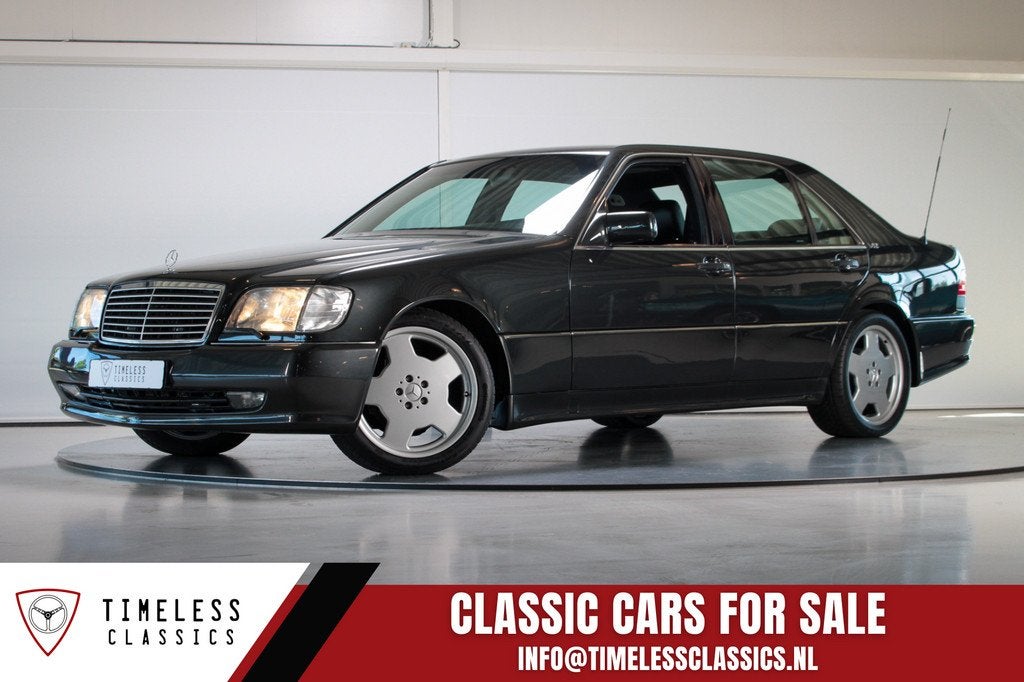 1994 Mercedes-Benz (W140) S600 S70 AMG | 1 of 18, Auto's, Mercedes-Benz, Automaat, Achterwielaandrijving, Zwart, 12 cilinders