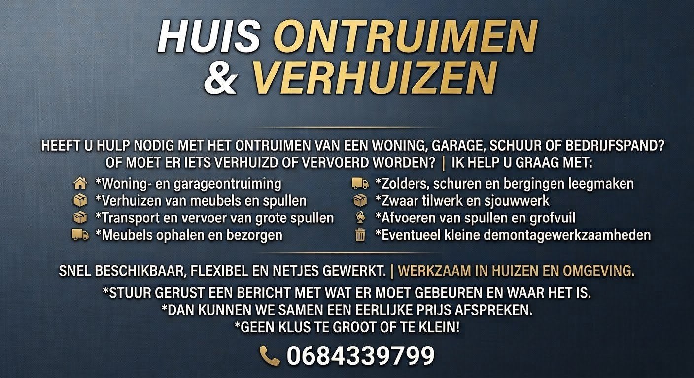 Huis Ontruiming En Verhuizen., Vanaf 10 jaar, Overige vormen