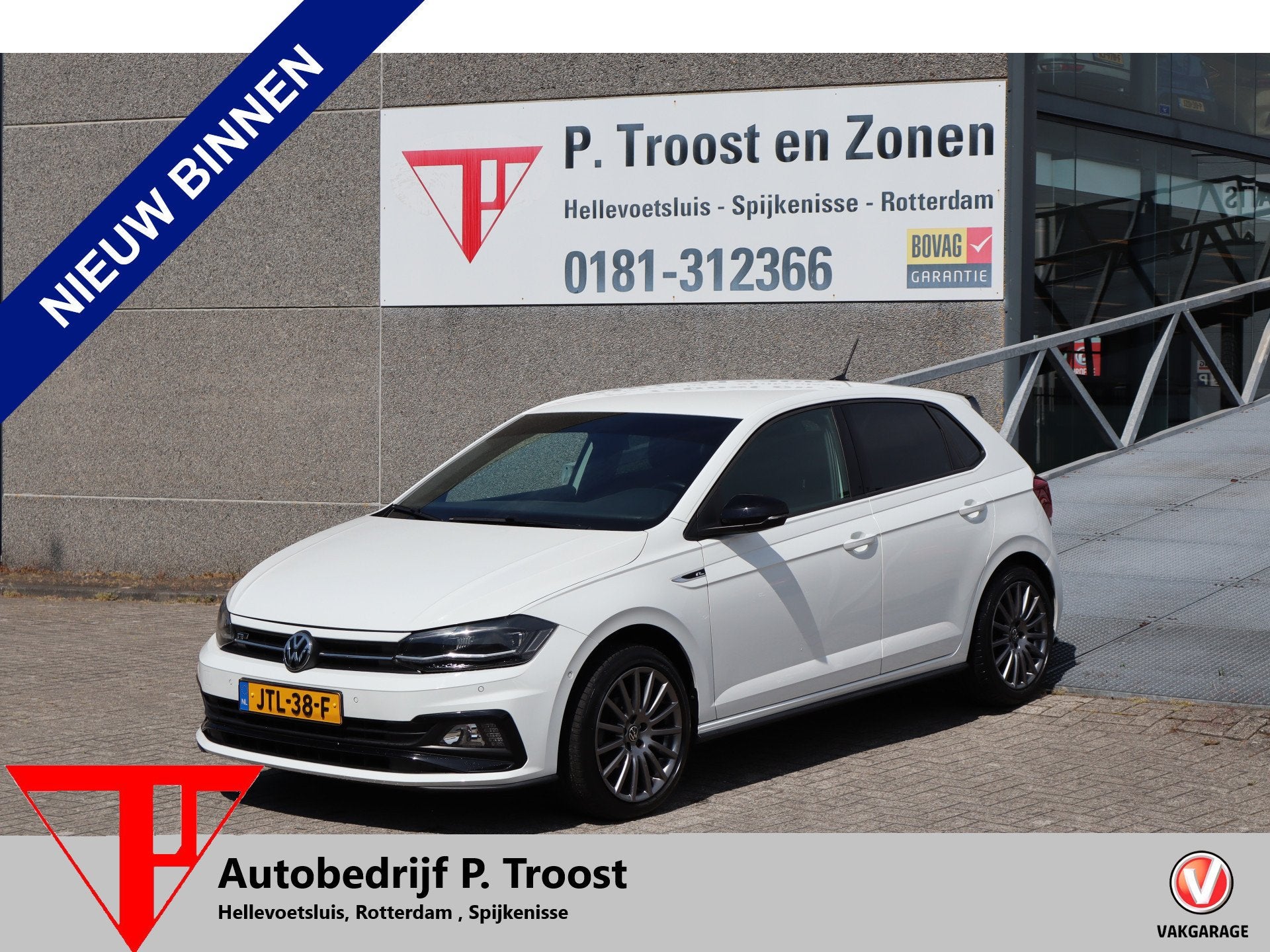 Volkswagen Polo 1.0 TSI Comfortline R-Line 2 x AUTOMAAT! App, Auto's, 12 maanden, Stof, Gebruikt, 1096 kg