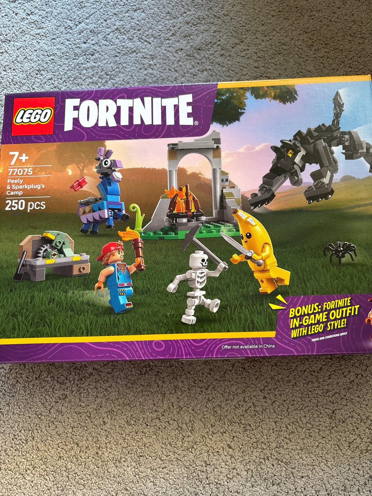 LEGO Fortnite Peely & Sparkplug's Kamp - Nieuw, Overige thema's, Lego, Nieuw, Ophalen of Verzenden