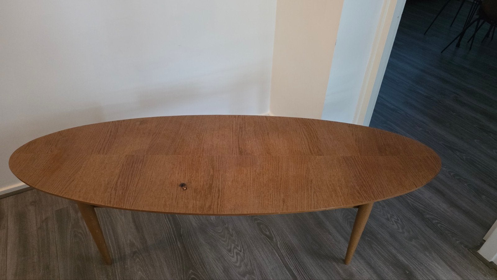 Ovale STOCKHOLM salontafel van IKEA, 60x170 cm, Ophalen, Gebruikt, 100 tot 150 cm, 50 tot 100 cm