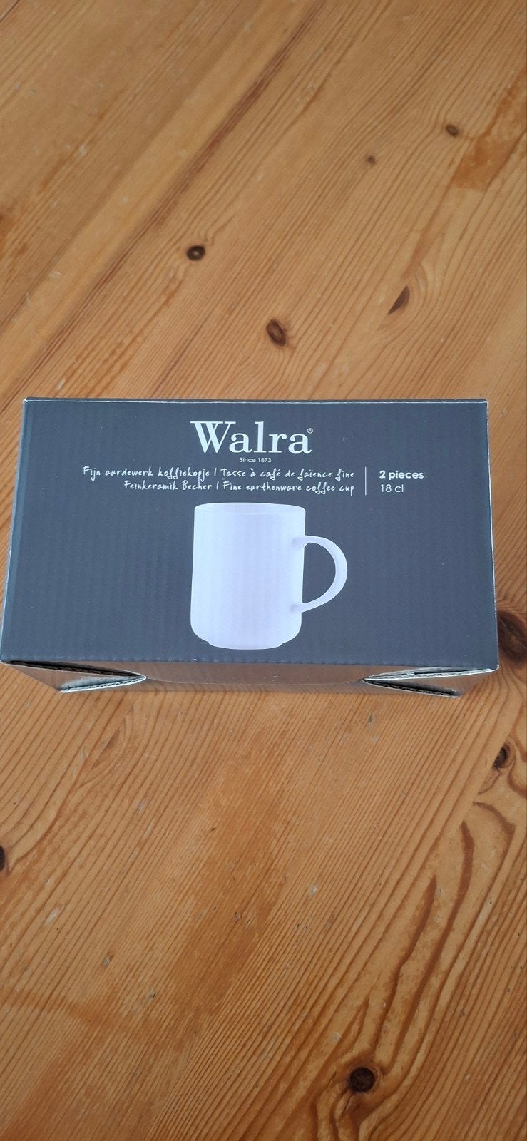 Nieuwe Walra koffiebekers in verpakking (2 stuks), Ophalen