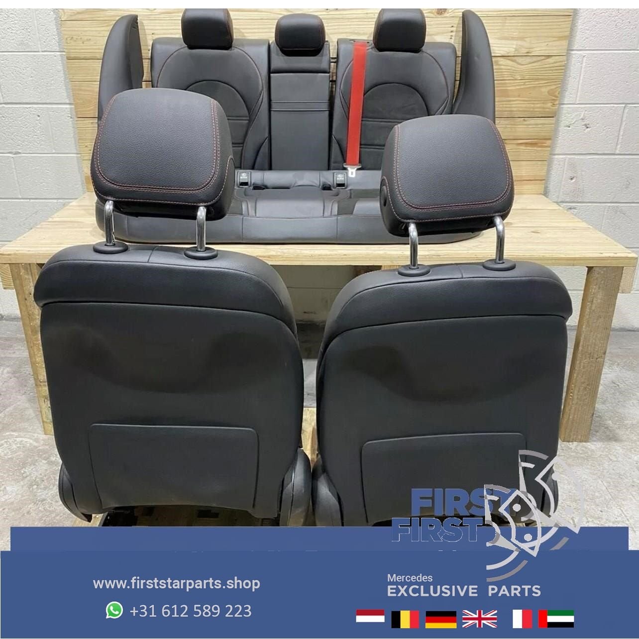 W205 C43 C63 AMG Edition Interieur Elektrische Stoelen Leer, Gebruikt, -, Ophalen of Verzenden, -