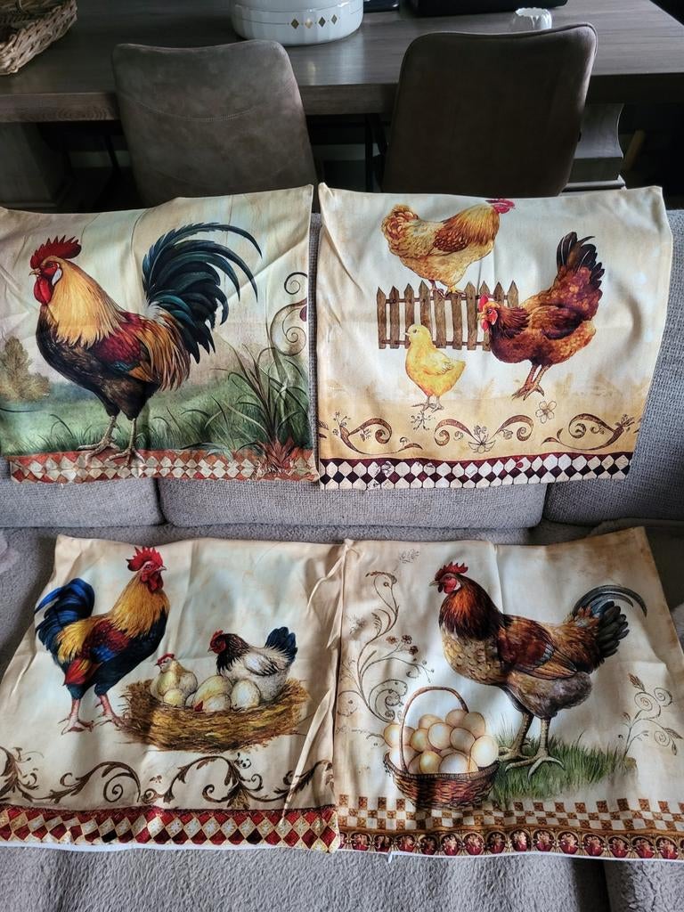 Kussenhoesjes kip, Ophalen of Verzenden, Nieuw, Vierkant