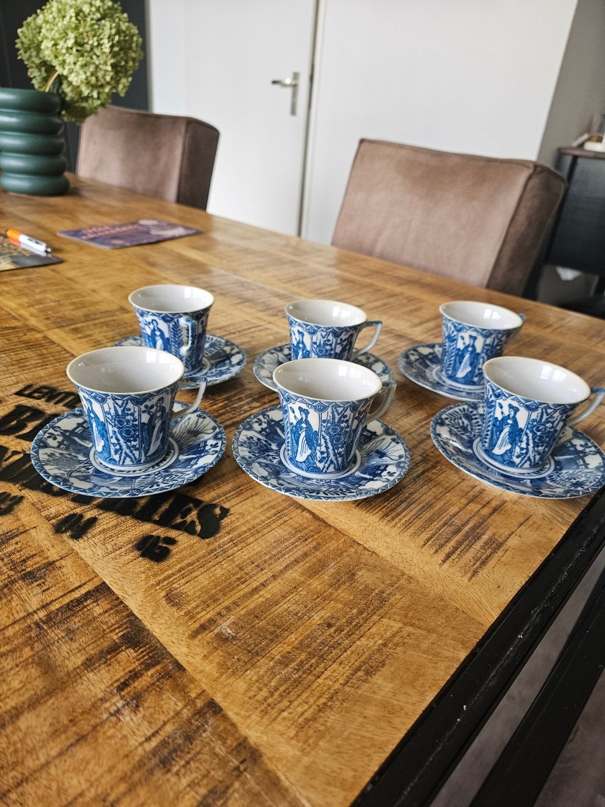 mooie antieke kop en schotels, Ophalen