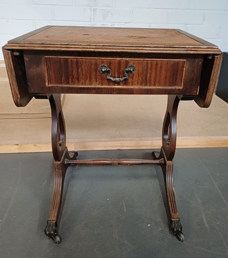 Vintage uitschuifbare bijzettafel, Antiek en Kunst, Ophalen