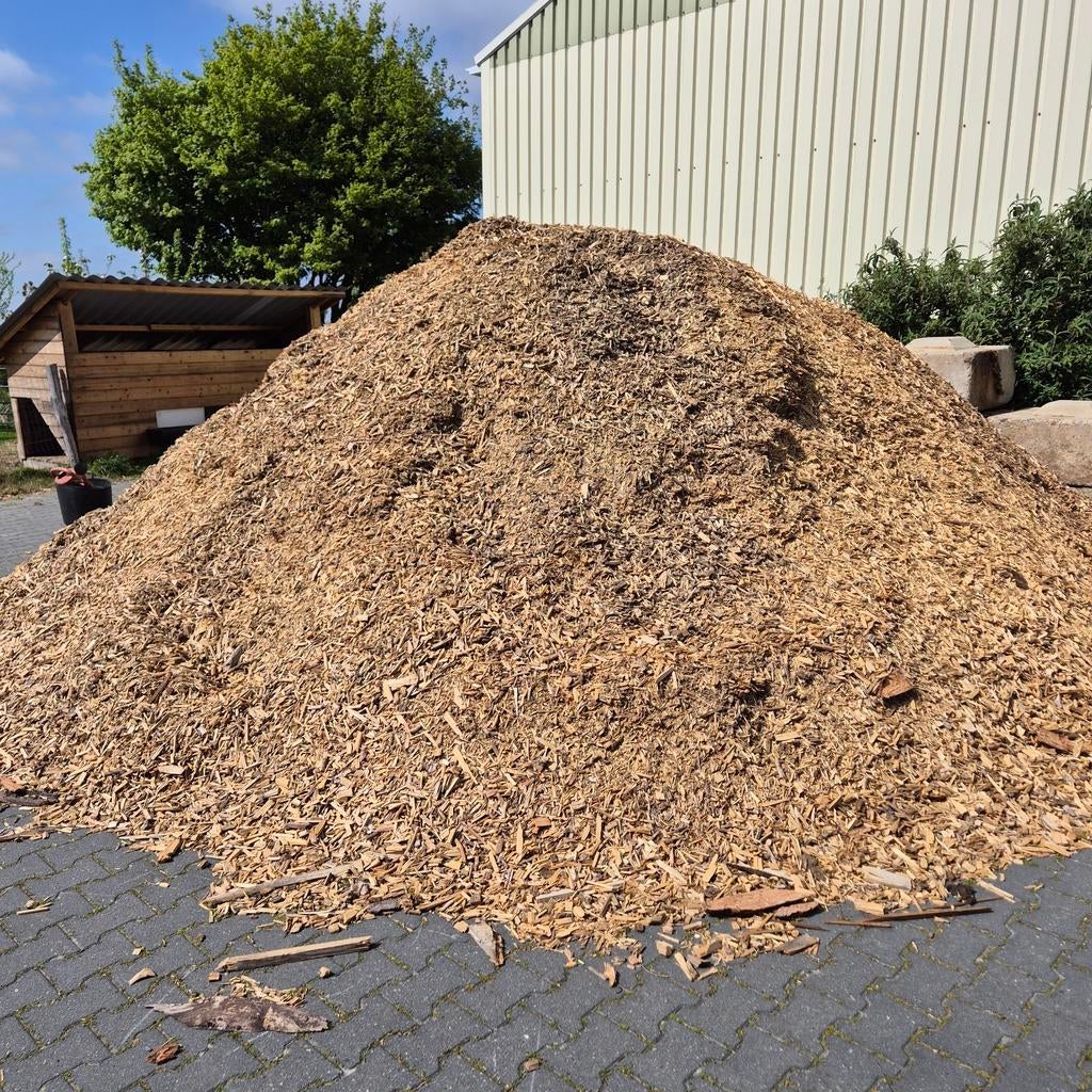 Houtsnippers mix: naaldhout en loofhout, Ophalen, Gebruikt
