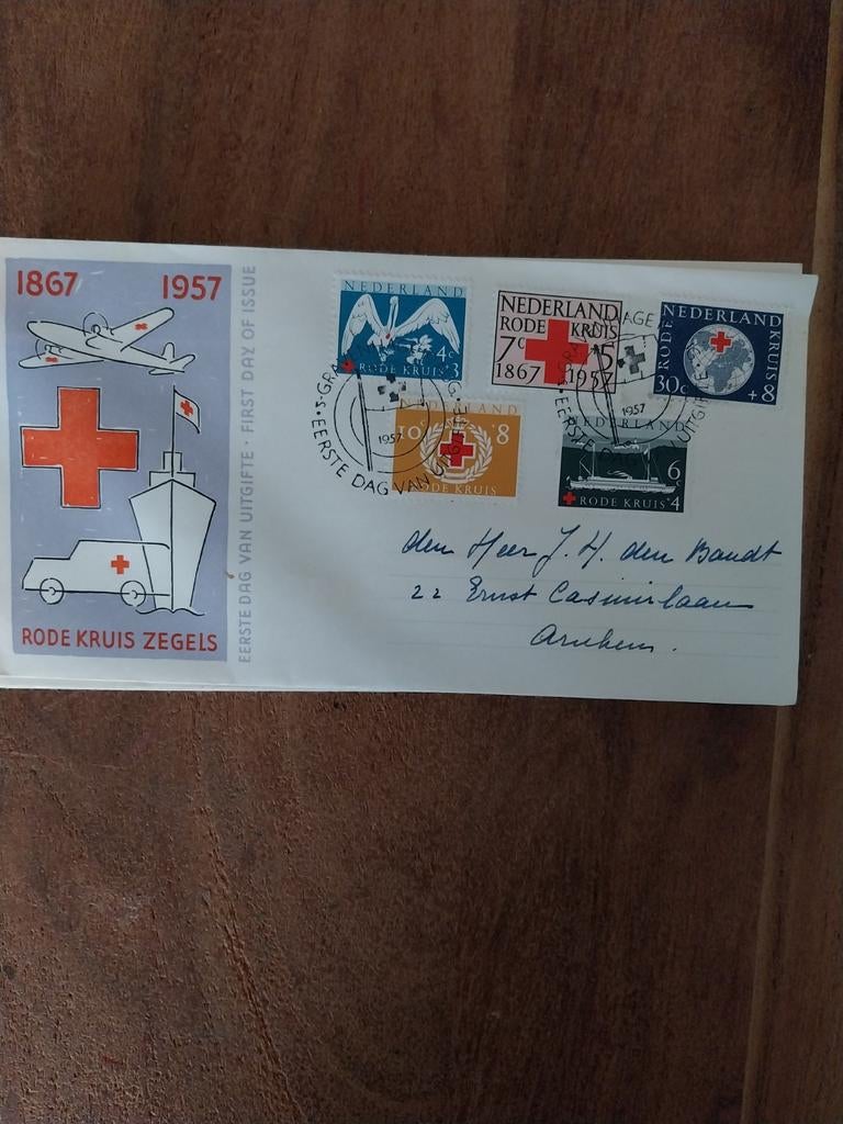 Nederlands gelopen FDC E 31 Rode Kruis., Postzegels en Munten, Postzegels | Eerstedagenveloppen, Ophalen of Verzenden, Nederland
