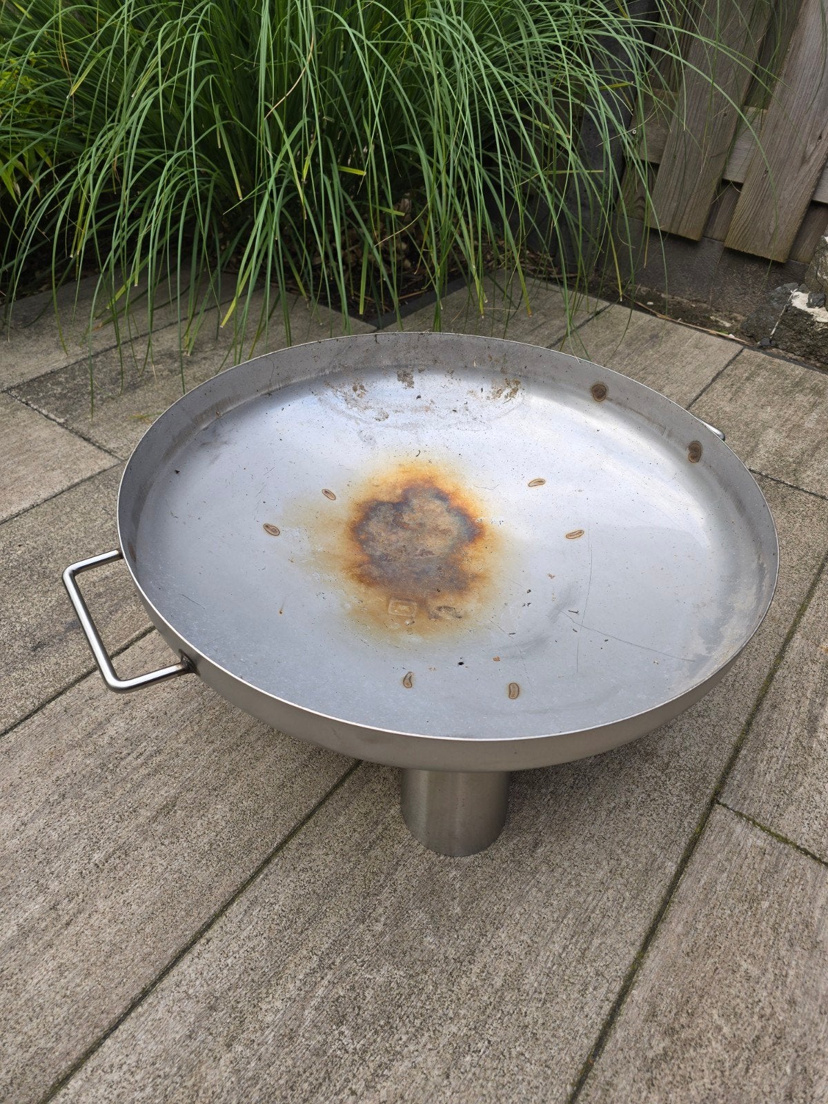 Vuurschaal RVS - Diameter 60 cm, Tuin en Terras, Ophalen, Zo goed als nieuw