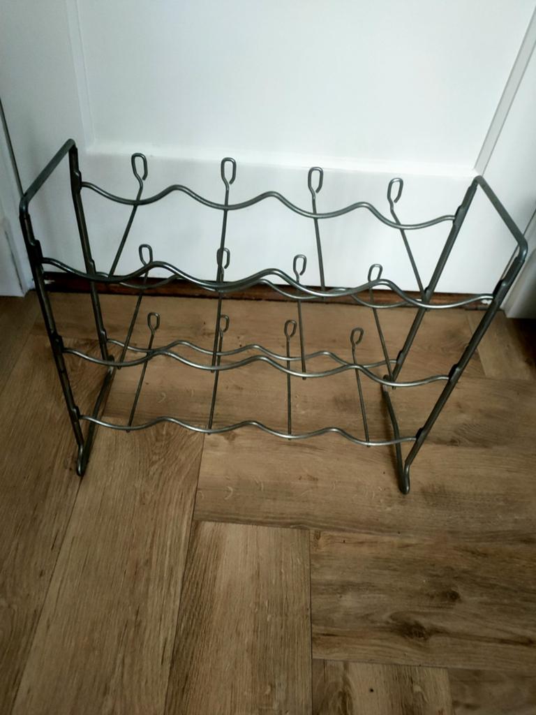 Wijnrek flessenrek vintage, Ophalen of Verzenden