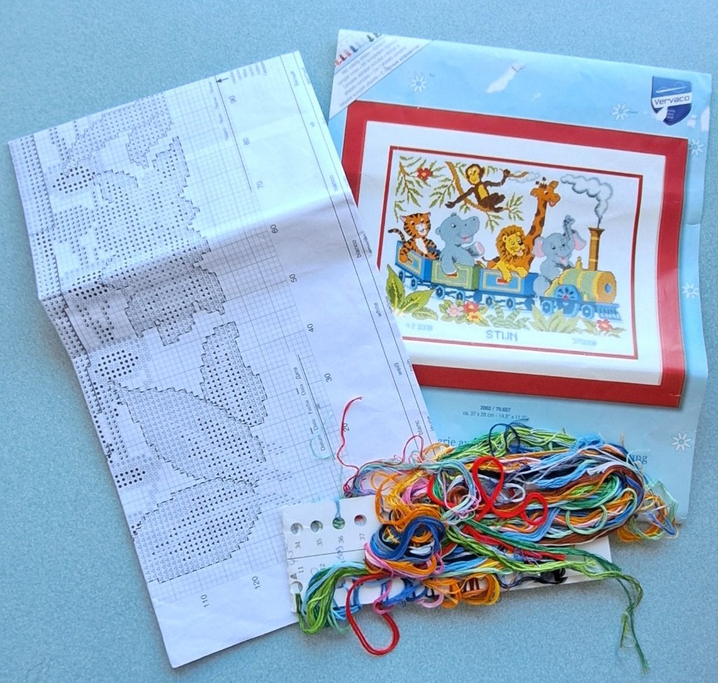 Borduurpatroon Stijn voor geboortetegel, Hobby en Vrije tijd, Ophalen of Verzenden, Patroon