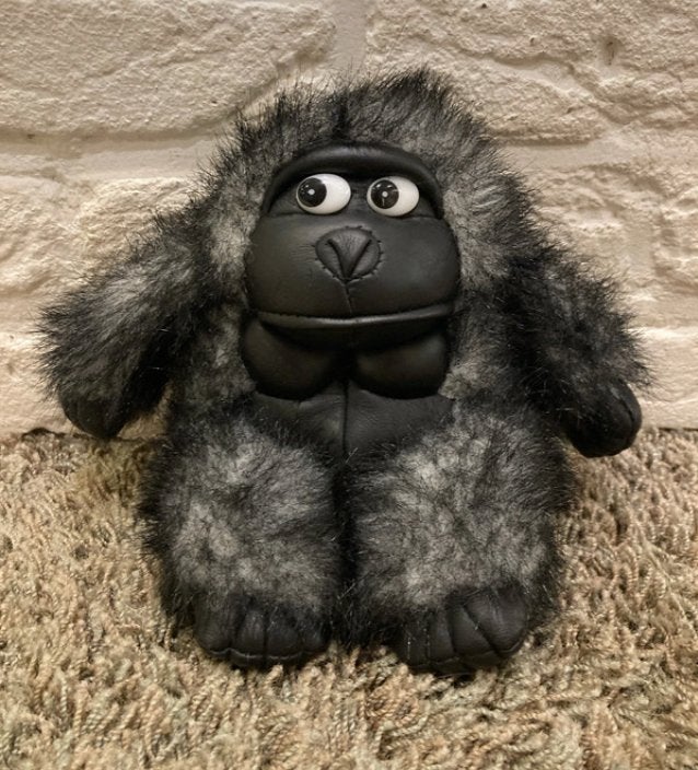 Gorilla - knuffel, Ophalen of Verzenden, Gebruikt, Zwart, Aap