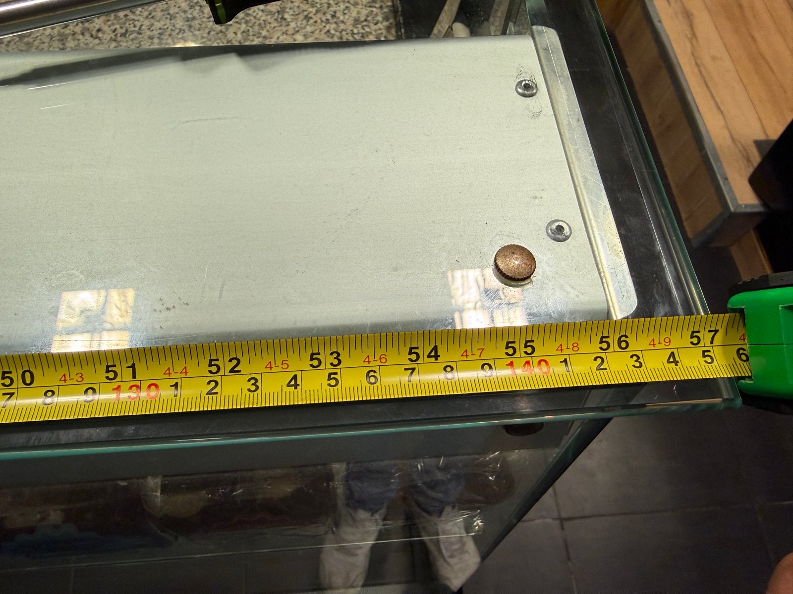 Koel bank vitrine met stenen werkplateau, Ophalen of Verzenden, Gebruikt