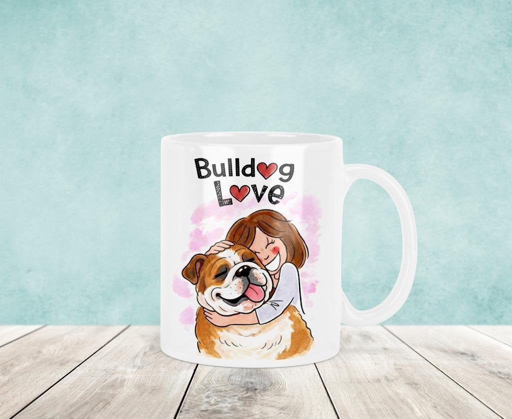 Engelse Bulldog Mok - Blond Stijl, Verzenden, Nieuw, Keramiek, Kop(pen) en/of Schotel(s)