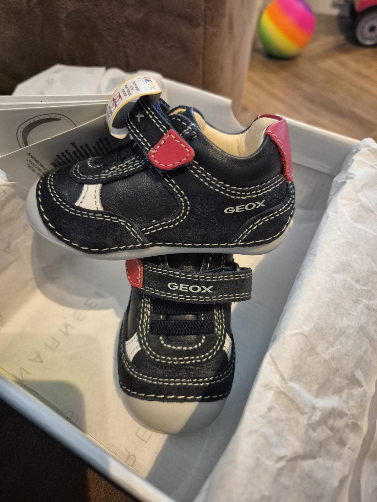 Nieuwe Geox babyschoentjes maat 18, Jongen of Meisje, Schoenen, Nieuw, Ophalen of Verzenden