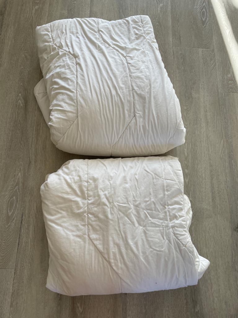 HEMA 100% Wollen Deken 220x240 cm - 4 seizoenen, Huis en Inrichting, Ophalen, Zo goed als nieuw, Wit