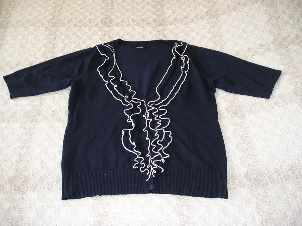 apart blauw vest Promiss maat L -- mouw 3/4, Ophalen, Promiss, Blauw, Maat 42/44 (L)