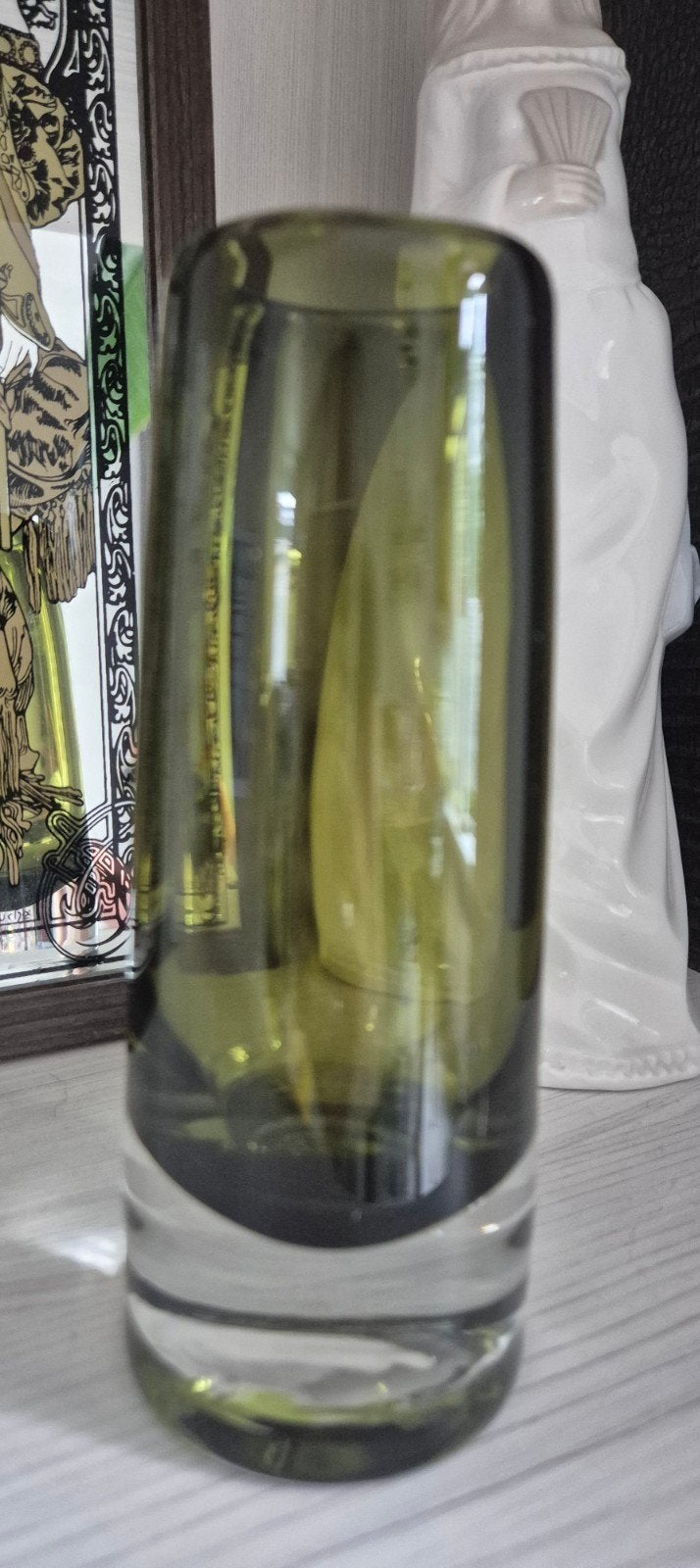 vaasje, Ophalen of Verzenden, Groen, Glas