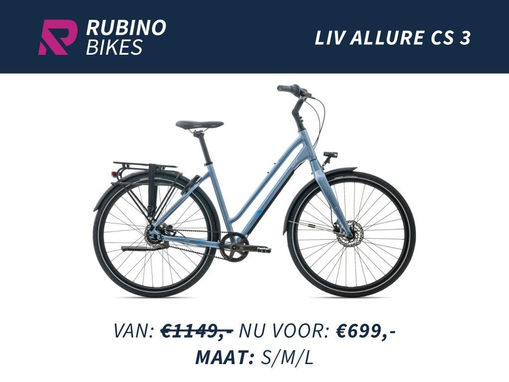 LIV ALLURE CS 3 (S/M/L) TANDRIEM - €450 KORTING - STADSFIETS, Fietsen en Brommers, Ophalen, Pascallaan 66, 8218 NJ Lelystad, Versnellingen