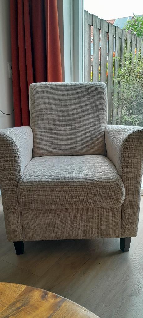 2 fauteuils, Ophalen, Gebruikt, 75 tot 100 cm, Stof